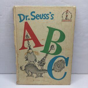 Vintage 1963 Dr. Seuss's ABC Classic Children's Kids Book Alphabet Learning Poem